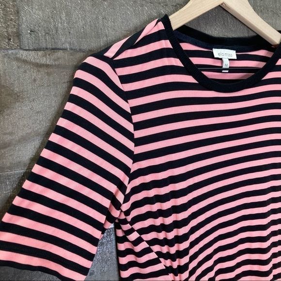 Ella Moss Khloe Striped Tie Knot Knit Tee - Picture 5 of 10